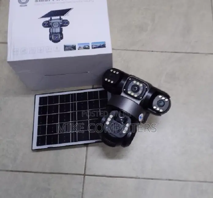 360 Triple Lens Solar Wifi Enabled Security Camera