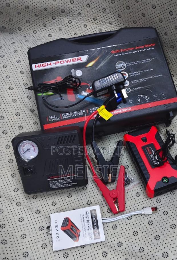 High Power Car Jump Starter Compressor - Multi-Functional Jump Starter