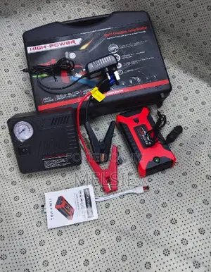 Portable Car Jump Starter Kit Compressor High-Capacity Power Bank