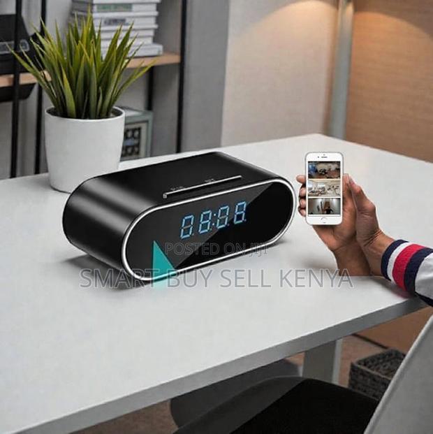Wifi Table Clock Hidden Spy Camera Childcare Monitoring Cameras