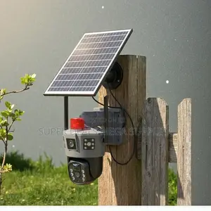 8w High Efficiency Solar Panel 4g Dual Lens Outdoor Security Camera