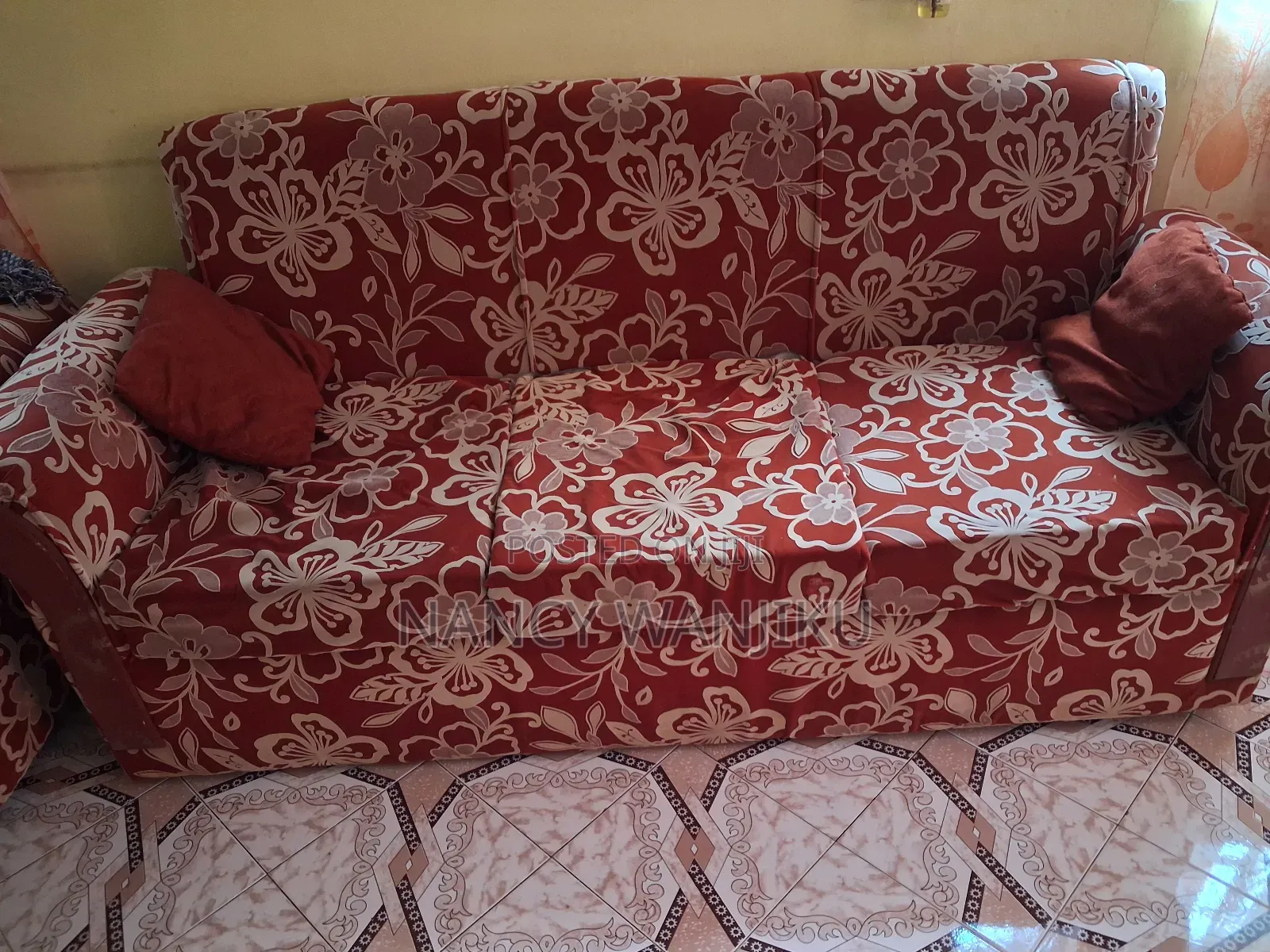 Floral 3 Seater Sofa