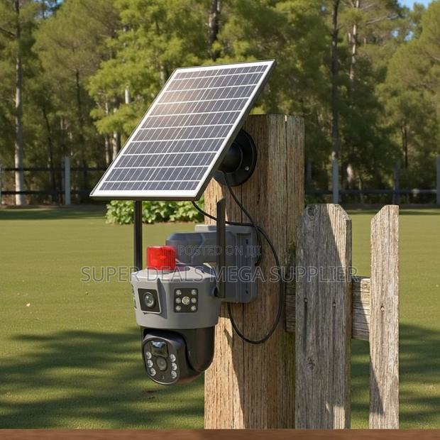 V380 Pro App Full-Color 24/7 Night Vision 4g Dual Lens Solar Camera