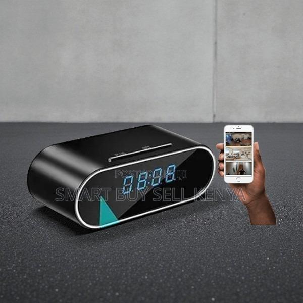 Ir Night Vision Support Wifi Table Clock Hidden Camera With Recording