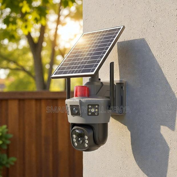 Human Movement Detection 4g Dual Lens Solar Camera With PTZ Rotation