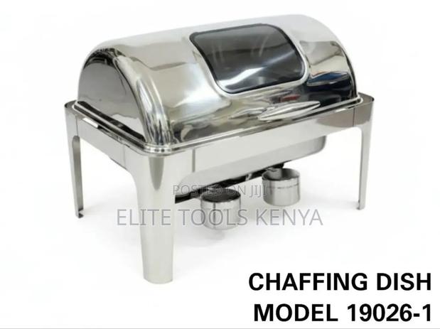 Chaffing Dish Round Single Folding Transparent Model 19026-1 – Buffet - main view