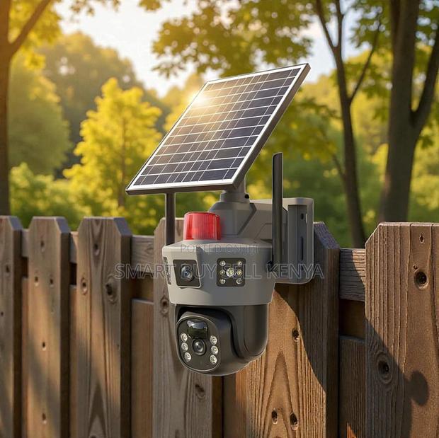 Auto Human Tracking 4g 2lens Solar Camera With Weatherproof Housing