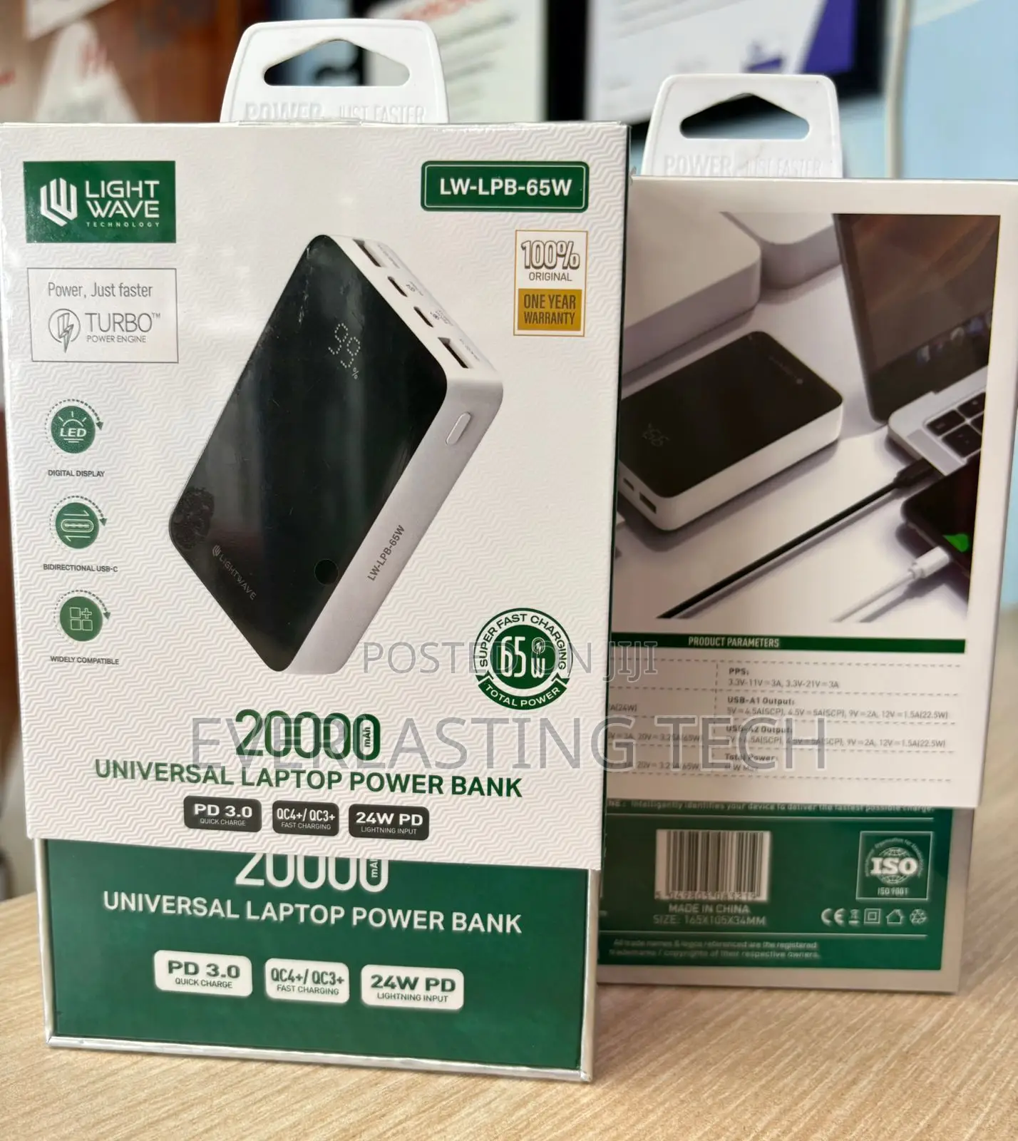 Lightwave Lw-LPB-65w 20000mah Laptop Power Bank