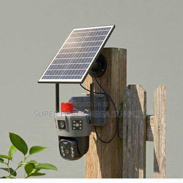 4g Dual Lens Solar Camera With Large Capacity Rechargeable Battery