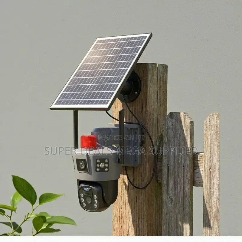 4g Dual Lens Solar Camera With Large Capacity Rechargeable Battery