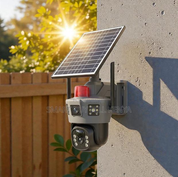 Weatherproof Housing 4g Dual Lens Solar Camera Two-Way Audio Support