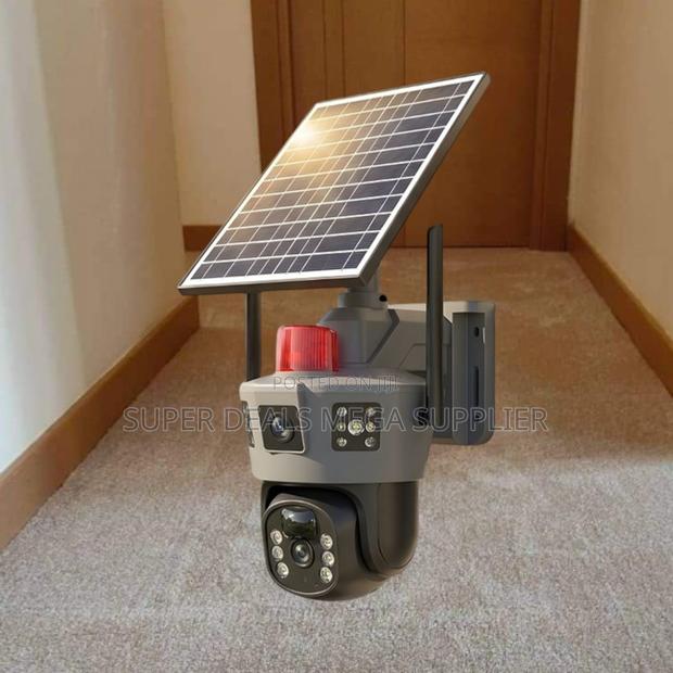 Human Movement Detection 4g Dual Lens Solar Camera With Easy Setup