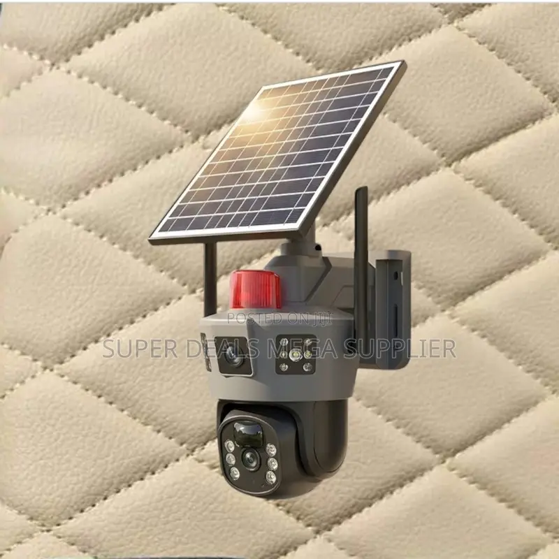 Large Capacity Inbuilt Battery 4g Dual Lens Solar Security Camera