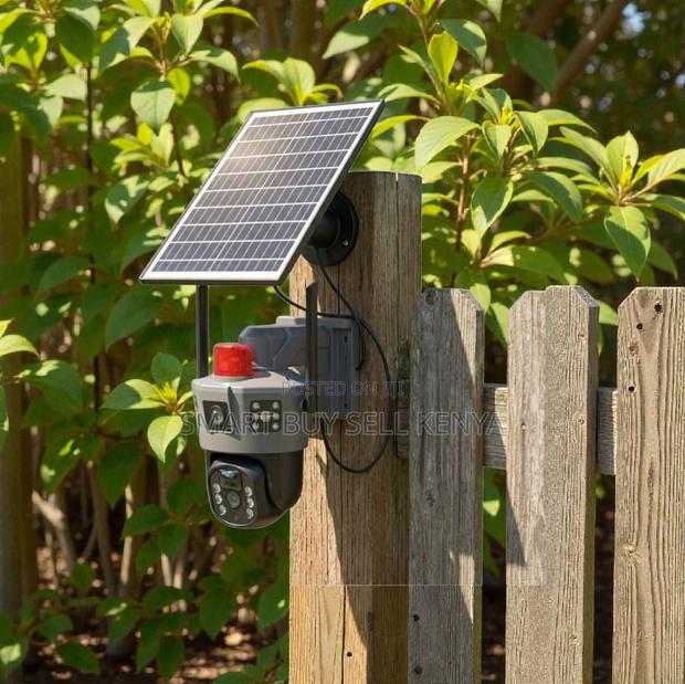 Pir Sensor Alarm Two-Way Audio Communication 4g Dual Lens Solar Camera - main view