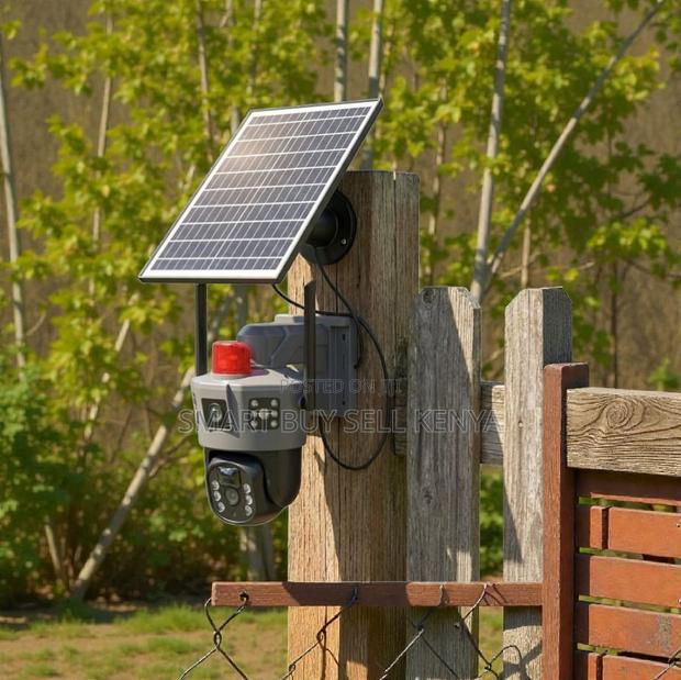V380 Pro 4g Dual Lens Solar Camera With Smooth Pan and Tilt Monitoring
