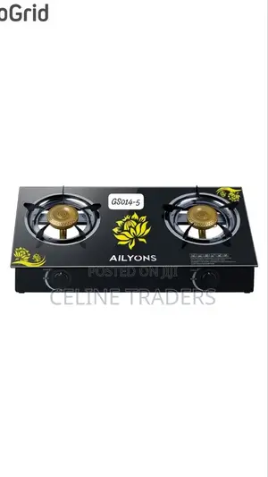Stylish Ailyons 2‐Burner Gas Cooker – Easy to Clean