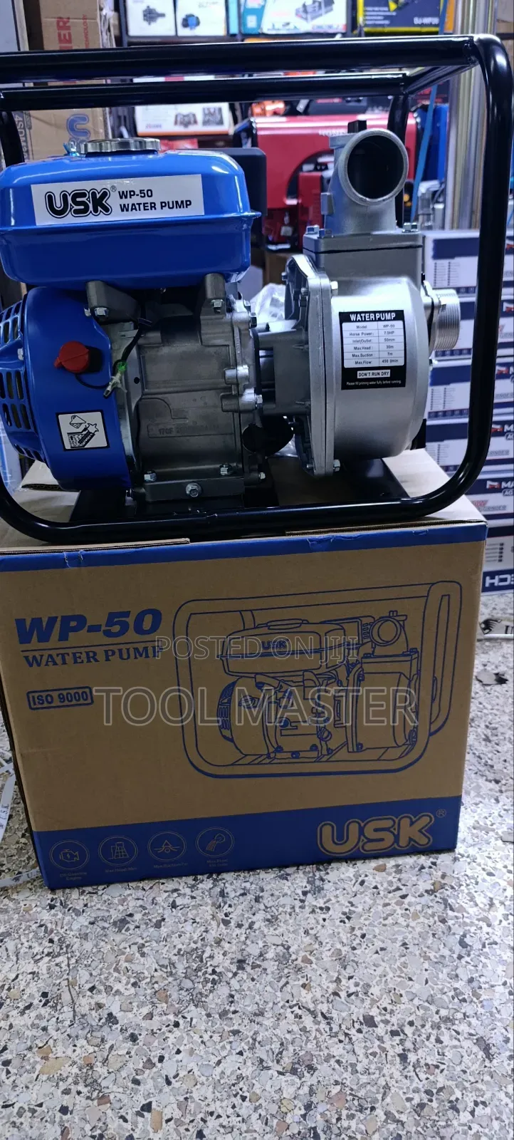 Usk Petrol Engine Water Pump 2"7hp30metres/Water Generator Pump7hp 2"