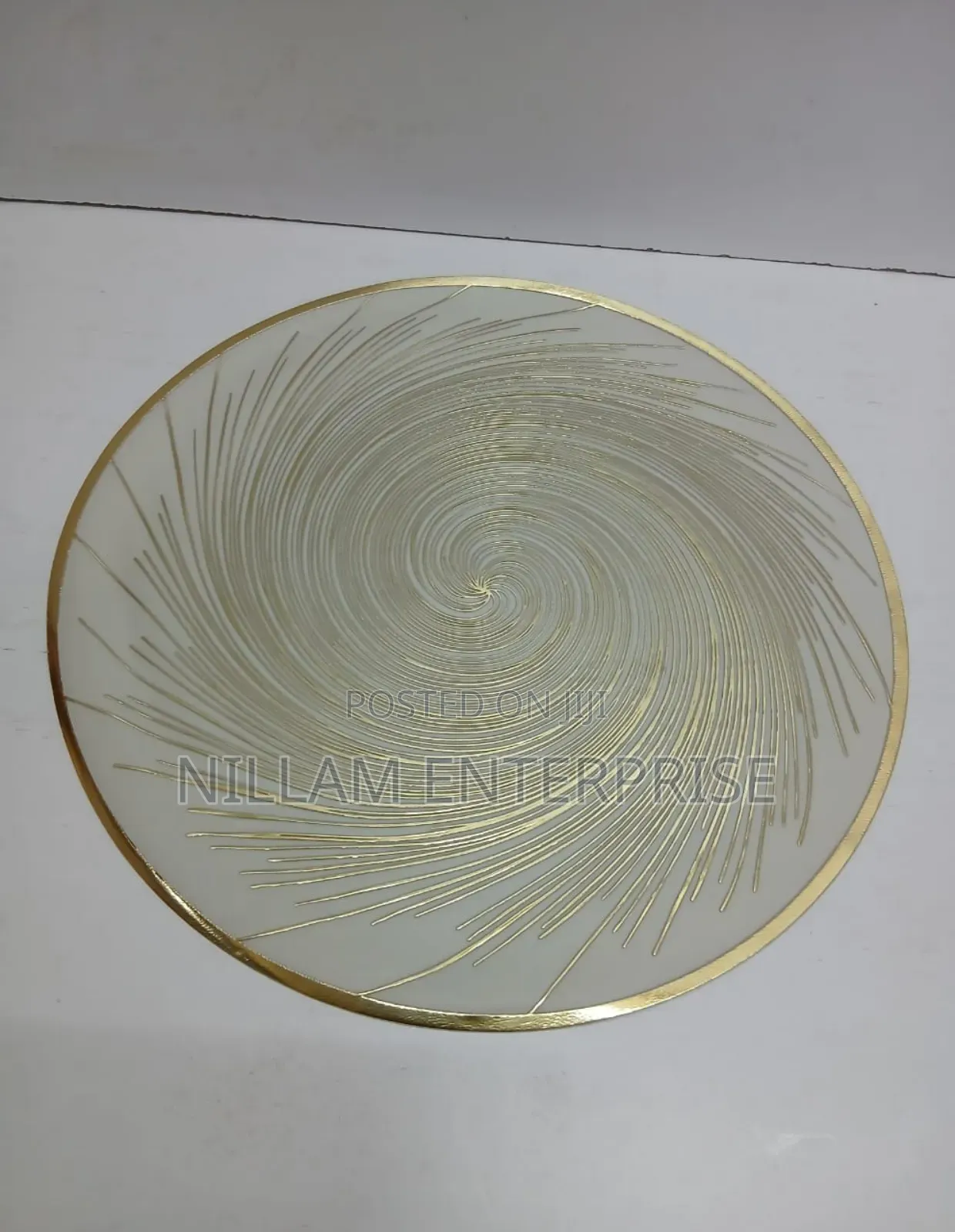 PVC Elegant Gold Table Mats