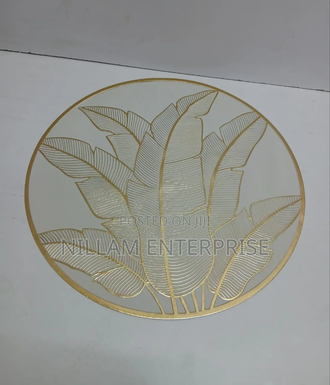 PVC Elegant Gold Table Mats