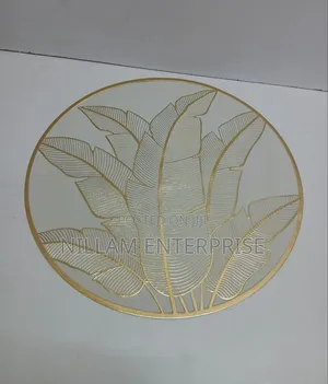PVC Elegant Gold Table Mats