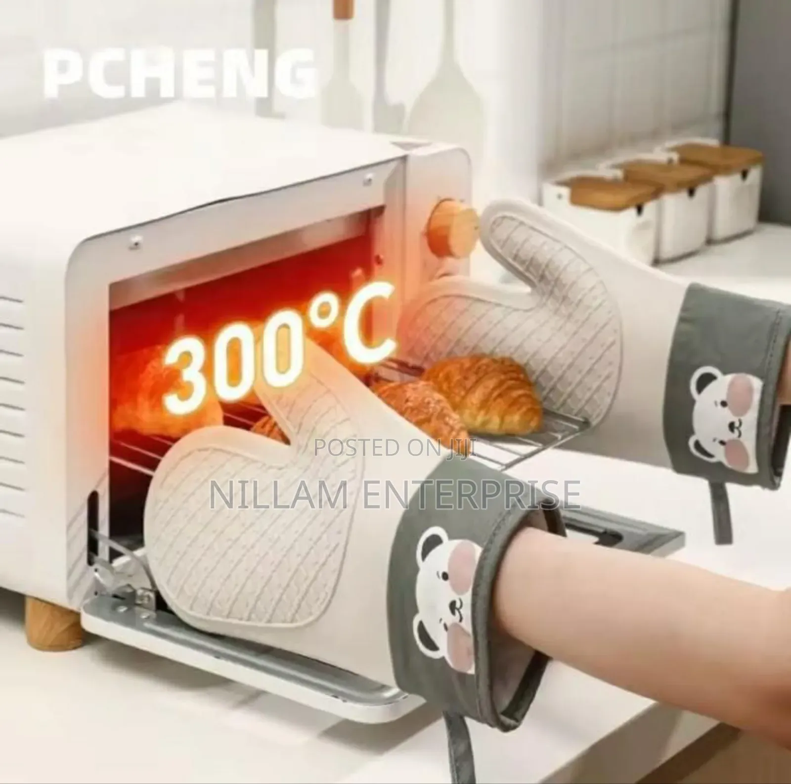 Silicone Insulated Oven Gloves Pair
