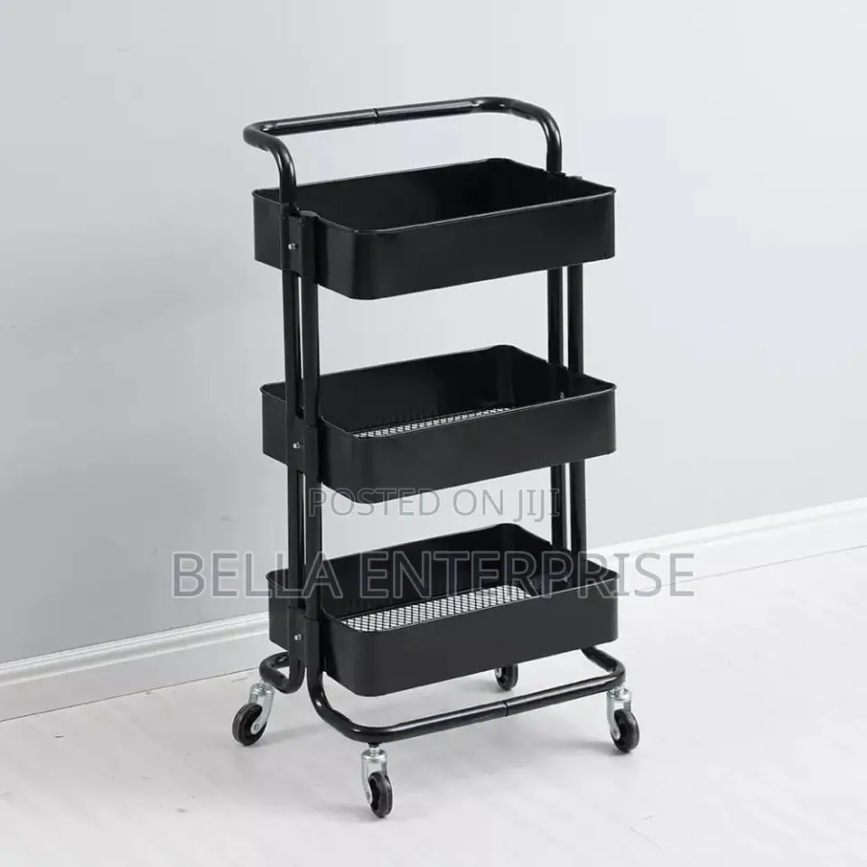Reduced Price ! Multi-Functional Movable Trolley Storage Rack