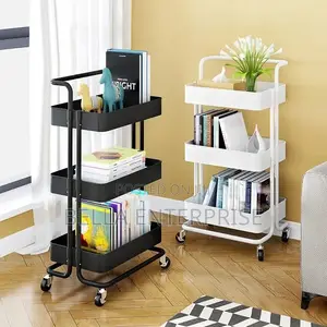 Reduced Price ! Multi-Functional Movable Trolley Storage Rack