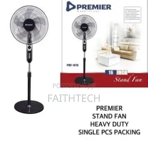 Premier Stand Fan With Round Base