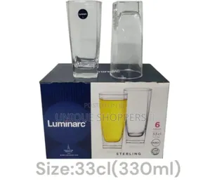 No769 Sterling Luminarc Water Glass Set Of 6pcs 33cl