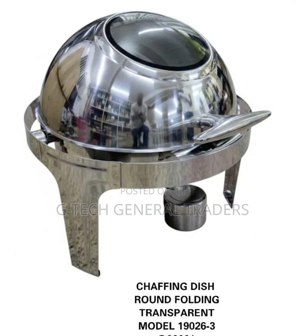 Chafing Dish Round Folding Transparent Lid