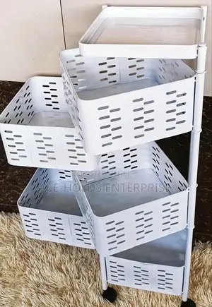 Heavy Duty Rotating Kitchen Rack Organizer - 5 Tier