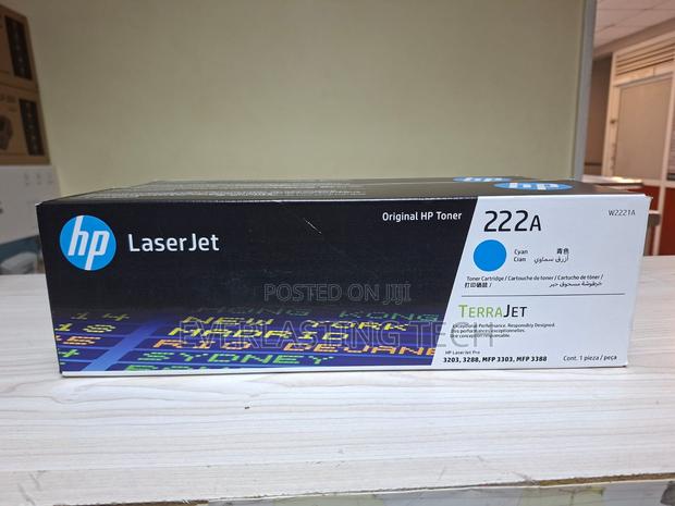 Hp 222a Cyan Original Laserjet Toner Cartridge - W2221a