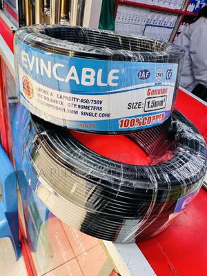 Black Evincable Single Core Electrical Wire 1.5mm 90m - main view