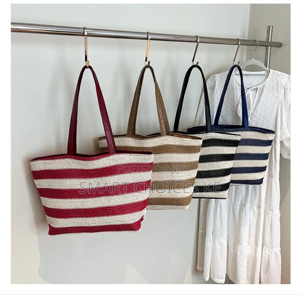 Women Handmade Bohemian Style Strip Fashioned Tote Bag