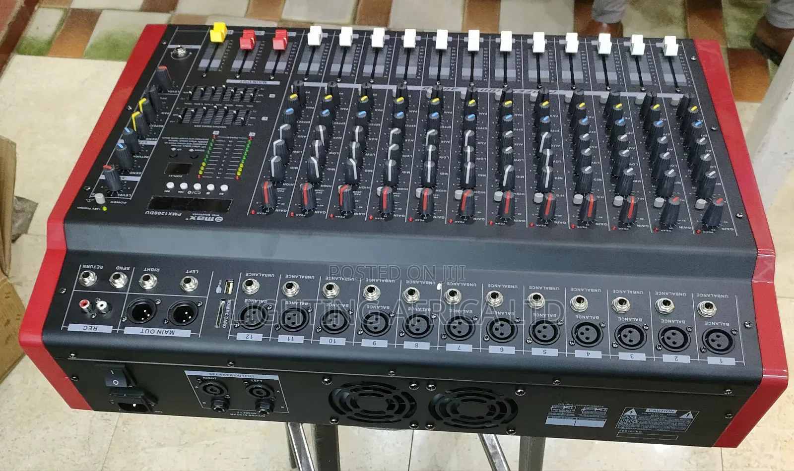 12 Channels Proffesional Powered Mixer Usb and Bluetooth Enabled