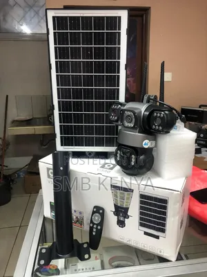 Dual Lens Solar Street Light With Cctv Camera