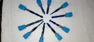 10 Piece Solid Carbide Endmills With Nano Blue Coating
