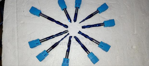 10 Piece Solid Carbide Endmills With Nano Blue Coating - thumbnail 3