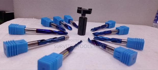 10 Piece Solid Carbide Endmills With Nano Blue Coating - thumbnail 8