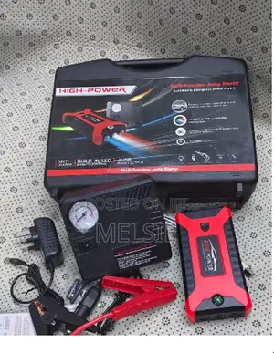 Jump Starter Kit Power Bank Air $ Compressor for Cars, Laptop Mobile