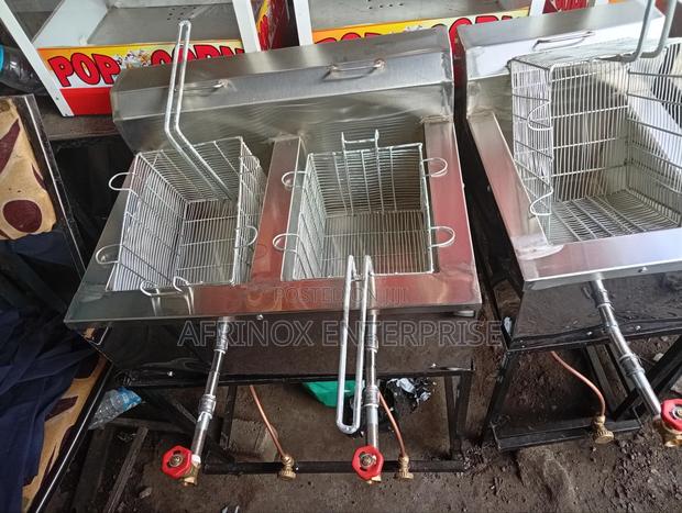 Double Tank Electric Deep Fryers - main view