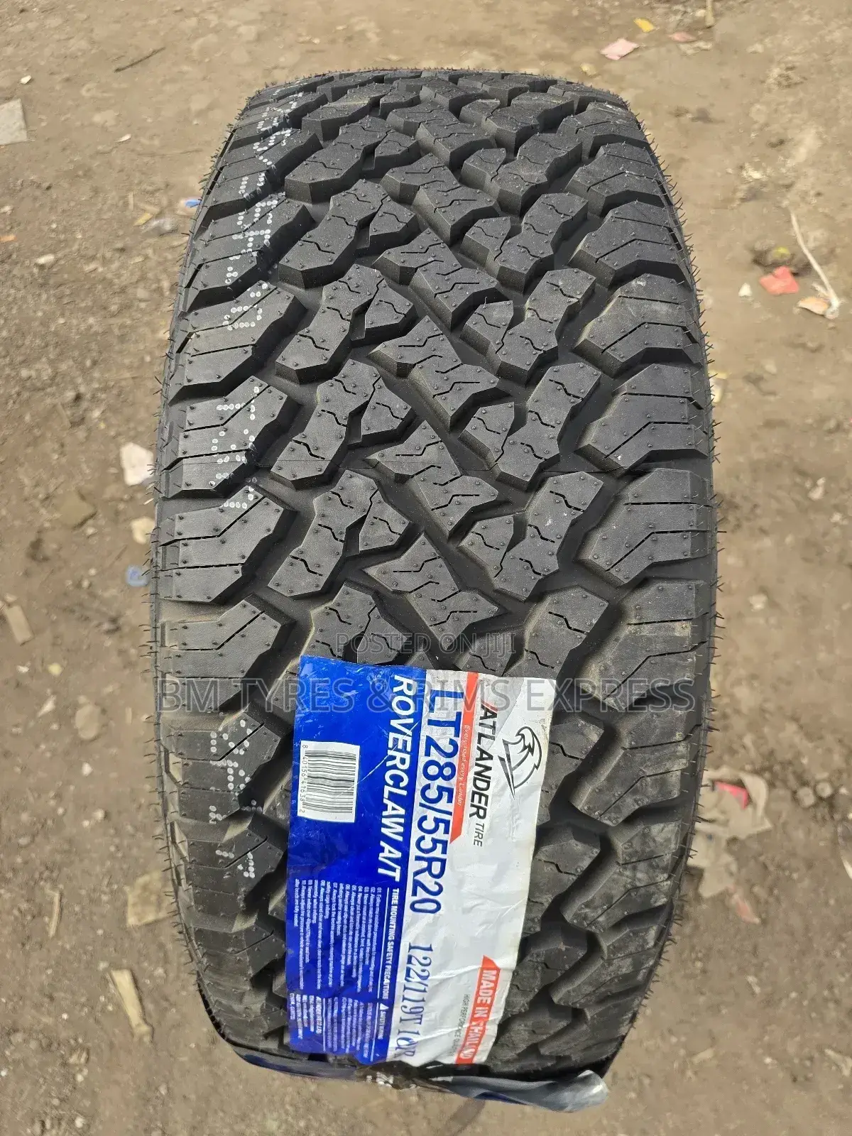 285 /55 R20 Atlander Tyres (All Terrein) Thailand.