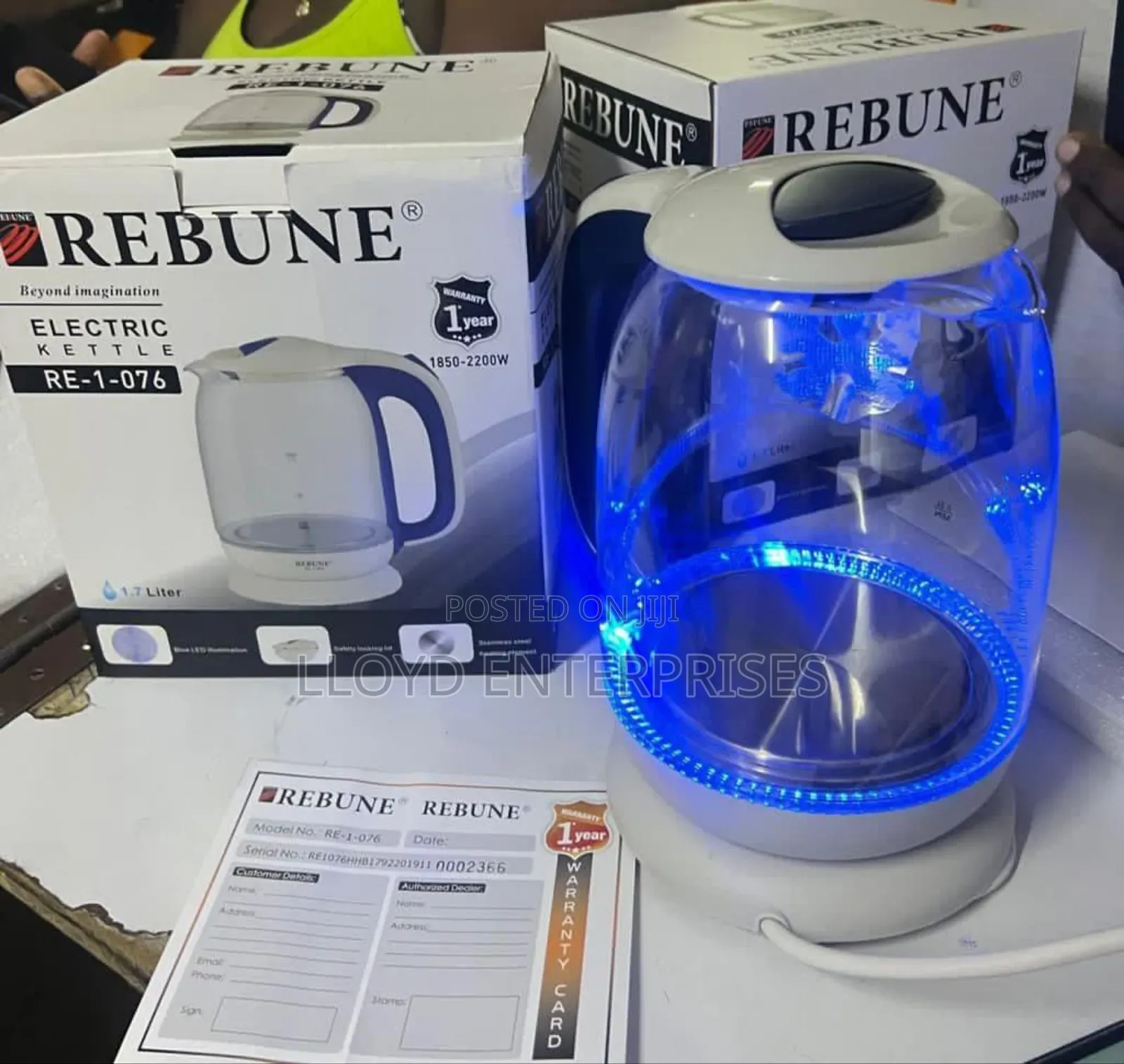 Rebune Glass Water Electric Kettle