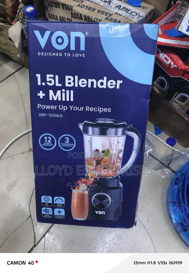 1.5l Blender and Mill -Von - main view