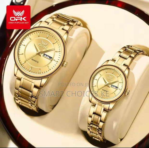 Opk Couple Watches➡ Metallic Strap