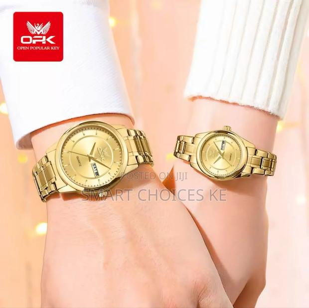 Opk Couple Watches➡ Metallic Strap - thumbnail 2