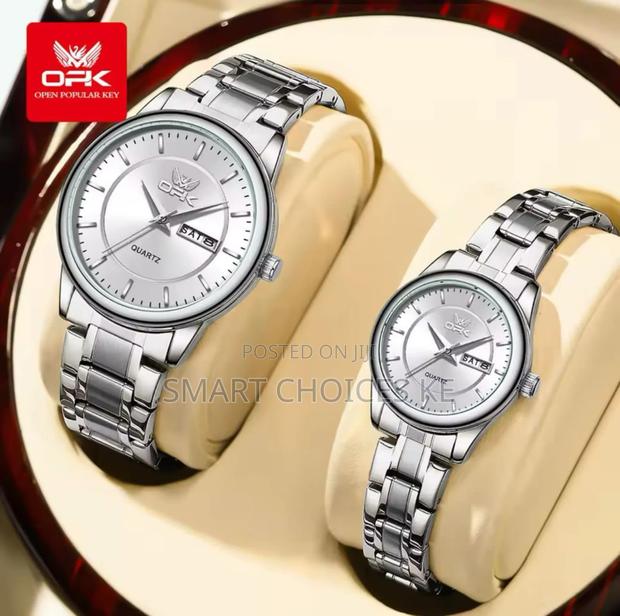 Opk Couple Watches➡ Metallic Strap - thumbnail 4