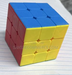 Stickerless 3by3 Magic Rubik Speed Cube Puzzle Solving Game - thumbnail 2