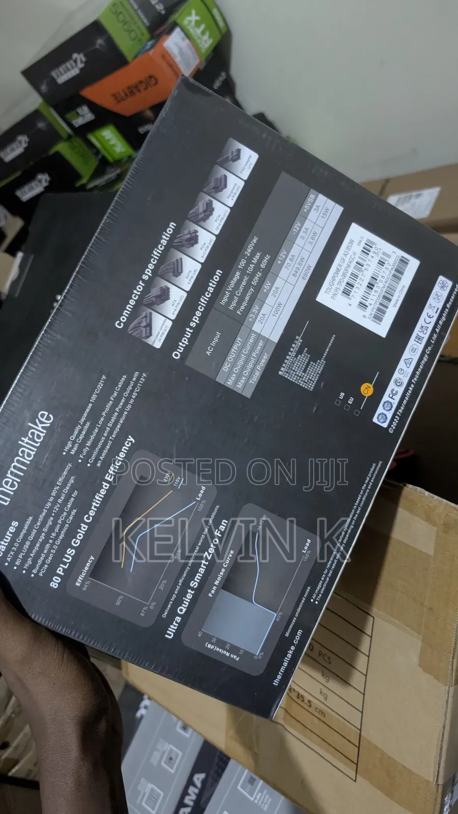 Thermaltake 850w Gold Gaming Power Supply Fully Modular