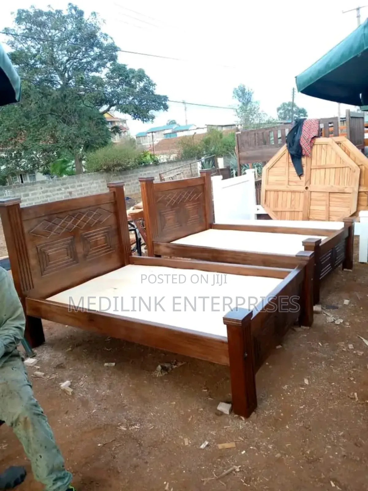 Wooden Beds Mahogany 4*6 Kids Beds
